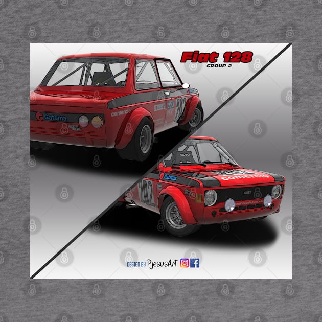 Fiat 128 Abarth Group 2 by PjesusArt